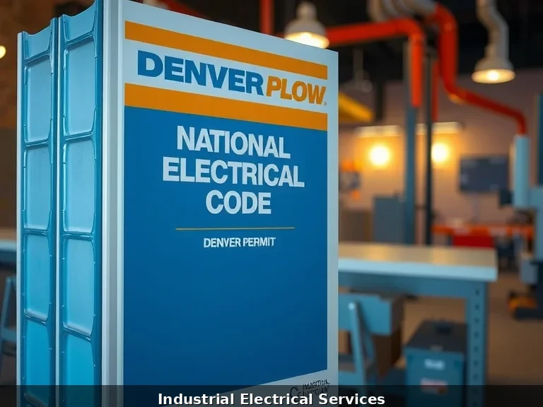 National Electrical Code book and Denver permit documentation