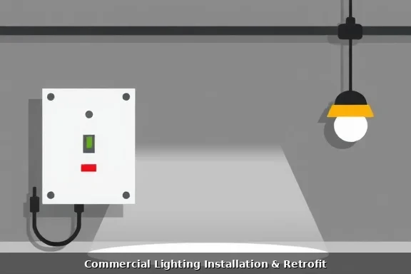 Electrical design blueprint and planning documents for commercial construction