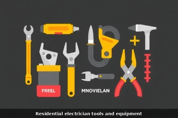 Residential electrician tools and equipment