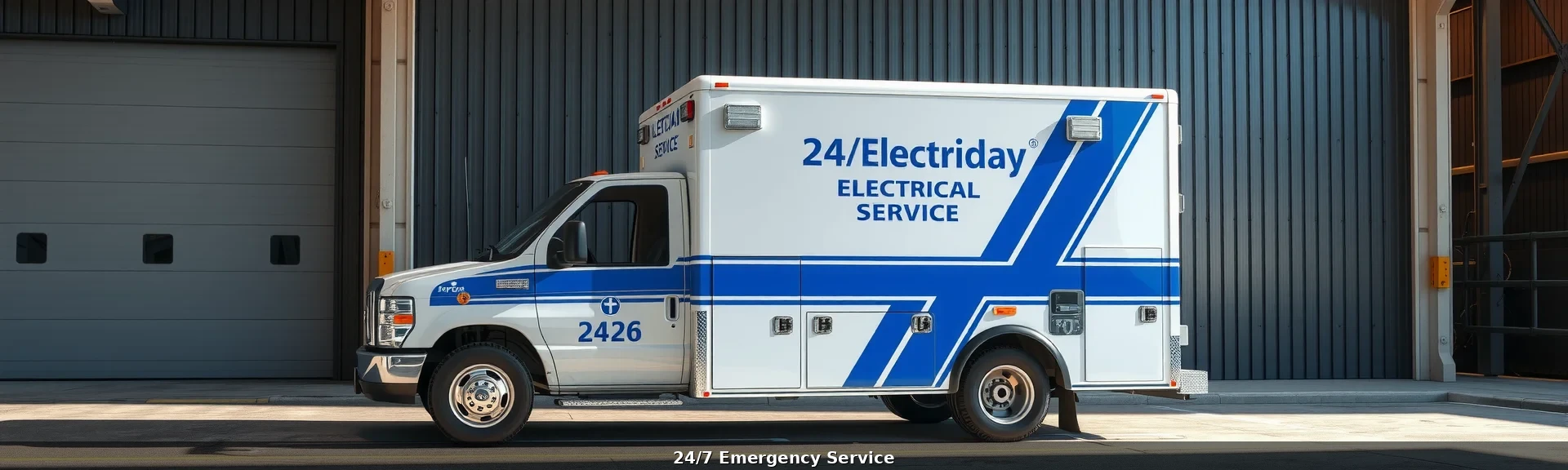 24 hour emergency electrical service response vehicle