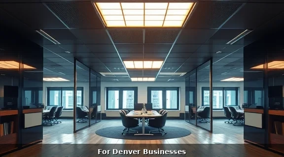 Commercial LED lighting retrofit in Denver office building
