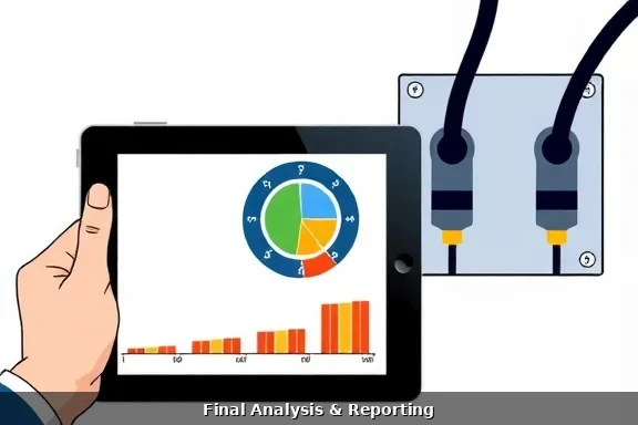 Digital electrical safety inspection report on tablet
