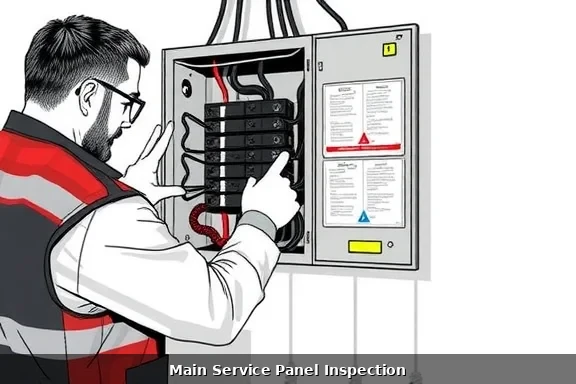 Homeowner scheduling electrical inspection consultation