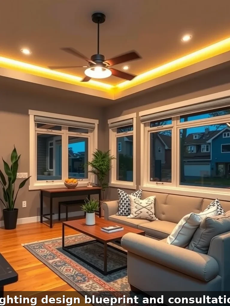 Lighting design blueprint and consultation