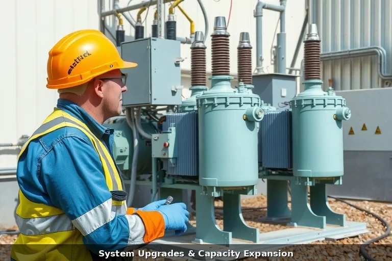 Electrical switchgear panel close-up
