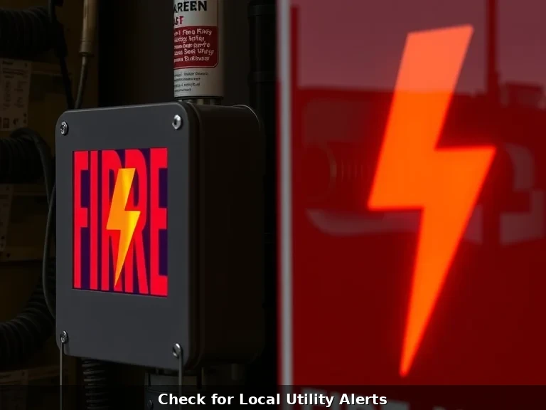 Electrical fire hazard warning signs