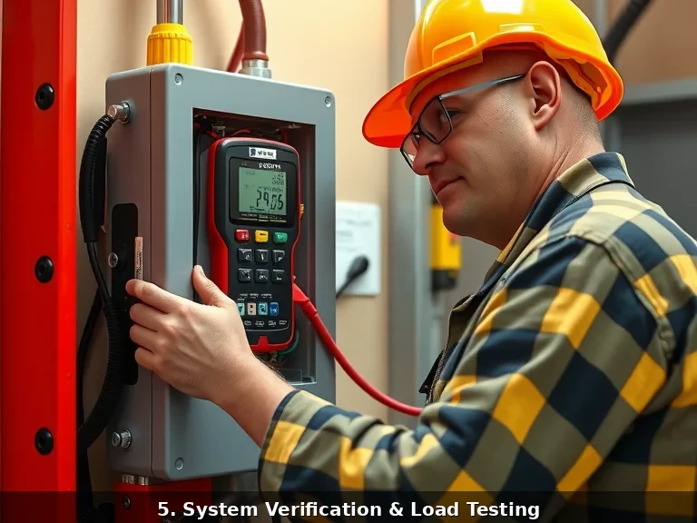 Licensed emergency electrician performing diagnostic testing