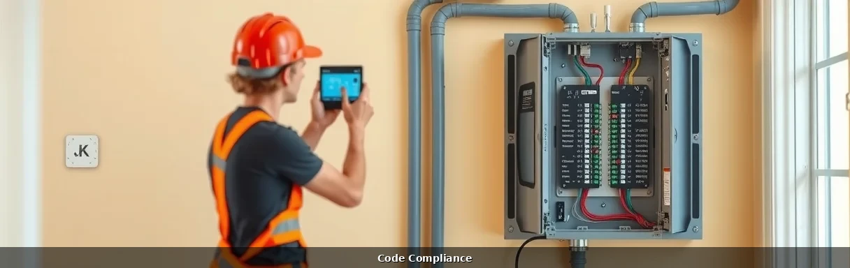 Modern home electrical system upgrade with smart panel features