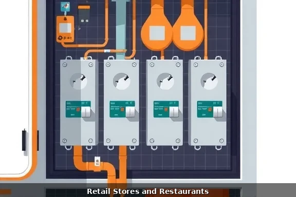 Commercial electrical service entrance and metering equipment