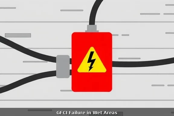 Exposed live electrical wires presenting immediate electrocution hazard
