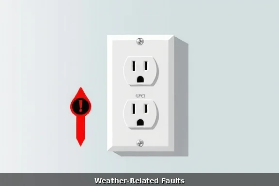 GFCI outlet failure in wet location requiring immediate replacement by Denver electrician