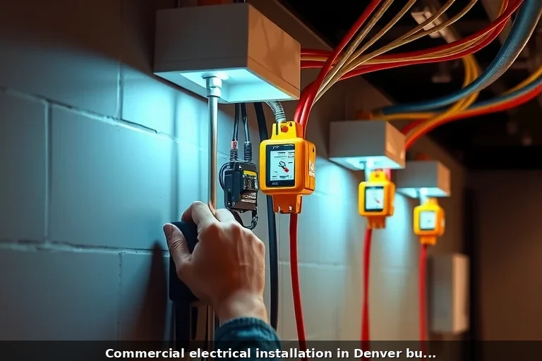 Commercial electrical installation in Denver business