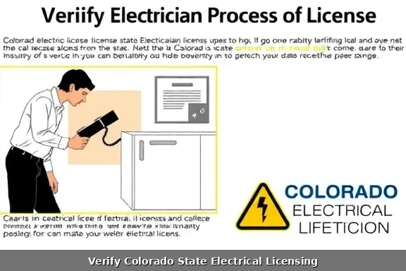 Colorado state electrical license verification process