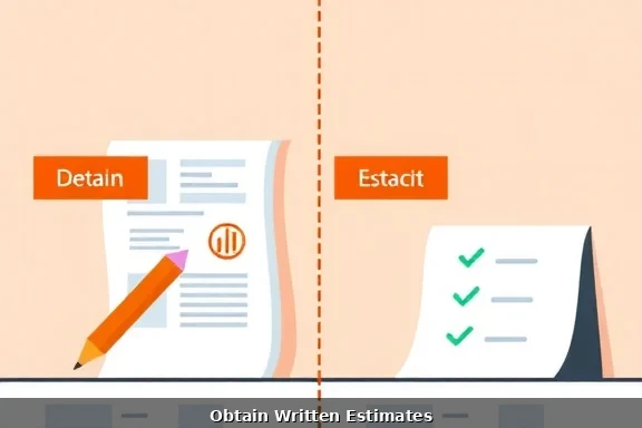 Detailed written electrical estimates and quotes comparison