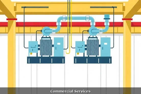 Industrial warehouse electrical machinery and power systems