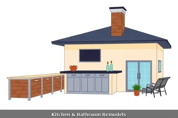 Outdoor living space electrical installation