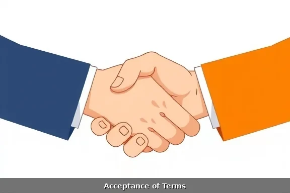 Professional handshake representing business agreement
