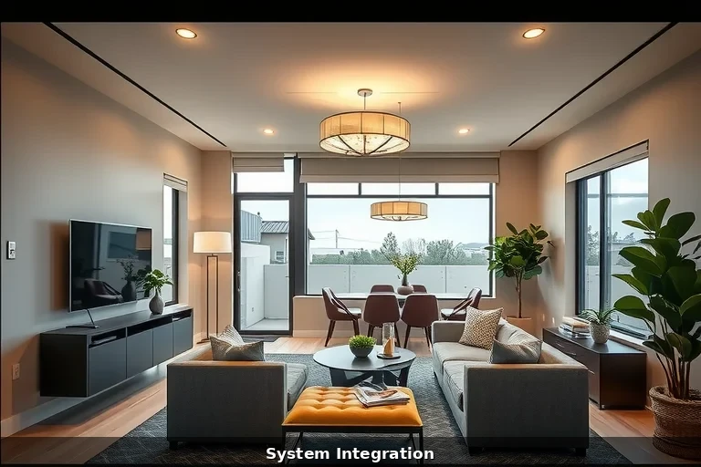 Smart home automation system with integrated lighting and climate control